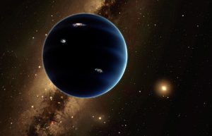 Cette illustration artistique montre ce qui serait la 9e planète du système solaire  Photo: Caltech / Robert Hurt / Agence France-Presse